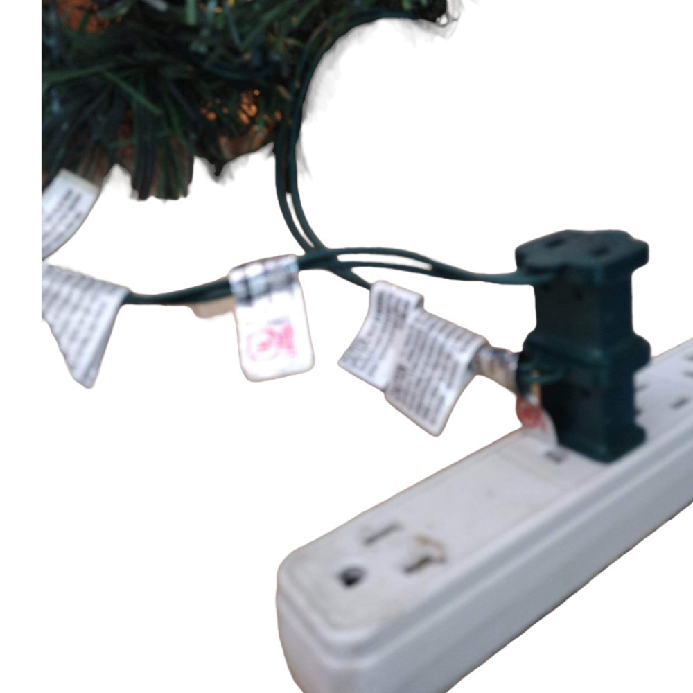 vintage Christmas pine Garland with lights. 18 ft. (F) - Picture 5 of 6